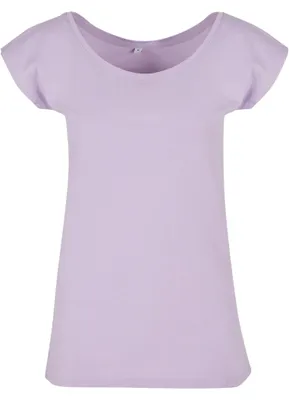 Produktbild von Build Your Brand Damen T-Shirt Ladies Wide Neck Tee Lilac L