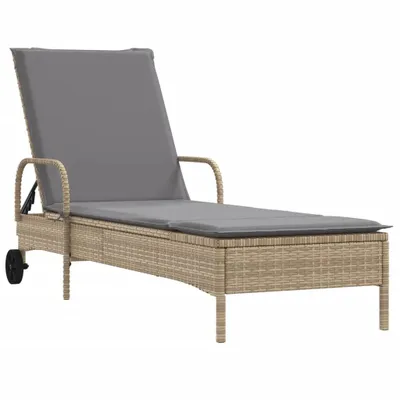 Produktbild von VidaXL 368311, Lounge, Gepolsterter Sitz, Polyrattan, Stahl, Grau, 110 kg, 2000 mm