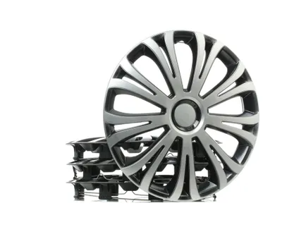 Produktbild von 4x 15" Zoll Radkappen Schwarz/Silber Radzierblenden Radblenden 15 AVERA SILVER&BLACK ARGO