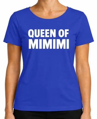 Immagine prodotto di Maglietta da donna Queen of Mimimi Saying Funny Sarcastic Women Gift Cheeky, Blu, XXL