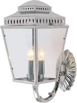 Produktbild von Elstead Mansion House Außen-Wandleuchte E14 3-fach Poliertes Nickel IP44