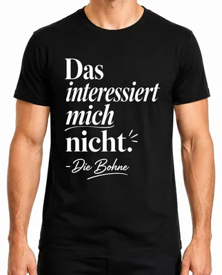 Productafbeelding van Dat interesseert me niet. Grappig statement T-shirt voor heren, zwart, maat 3XL