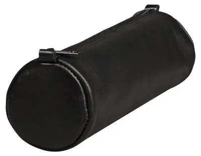 Immagine prodotto di AgeBag astuccio in vera pelle di pecora nero rotondo