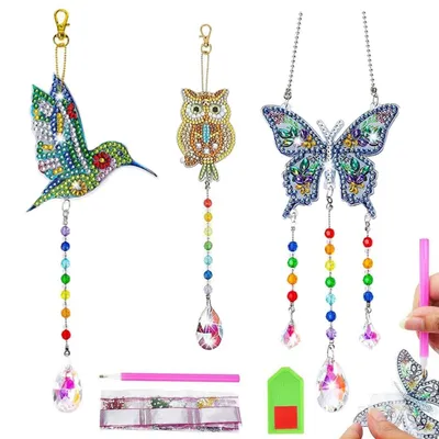 Productafbeelding van 5D Diamantverfijning set, 3 stuks, voor kinderen en volwassenen