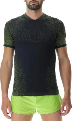 Produktbild von UYN Running Exceleration Laufshirt Herren black/lime L