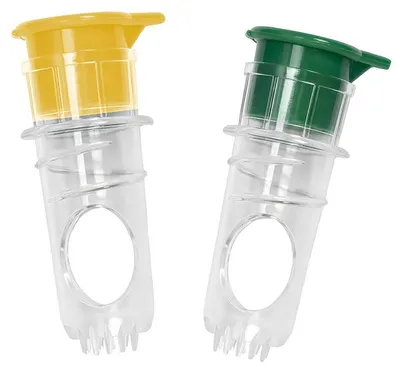Produktbild von Zitruspresse Handpresse 5er Set Mini 8x3,5cm PP Kunststoff gelb grün für Zitrone Orange Limette Küche Bar Haushalt