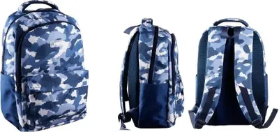Immagine prodotto di Zaino scolastico Triple Militar blu mimetico 31x19x43 cm