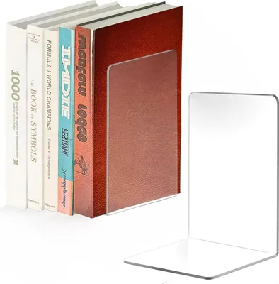 Obrázek produktu pro Stojan na knihy Průhledný akrylový držák na knihy 18x12x12 cm (1)