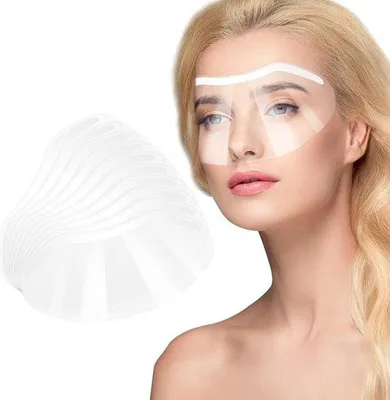 Produktbild von 50 Stück herstellbare Kunststoff-Brillen, Gesichtsbeschermung, Schönheitsoperationen, Wimperverlängerungen, Ohr- und Augenbrauen-Operationen
