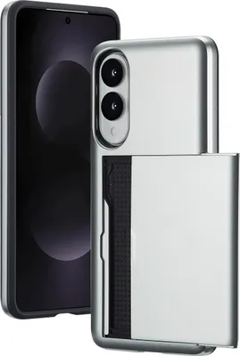 Productafbeelding van imoshion Backcover met pasjeshouder voor de Samsung Galaxy S25 Edge - Grijs