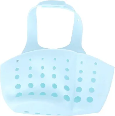 Image de Lot de 2 porte-éponges pour évier de cuisine avec rangement et passoire – Accessoire de salle de bain