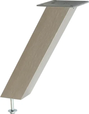 Produktbild von Barkonsole Capri schräg 50 x 50mm, Höhe 230mm, Aluminium Edelstahl-Effket