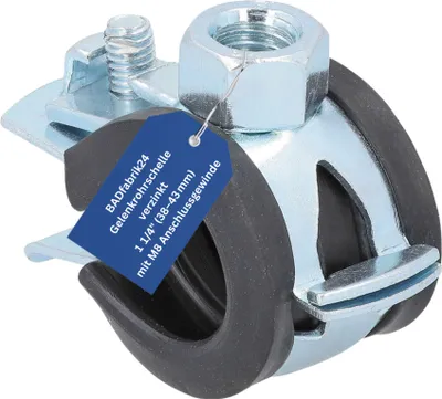 Produktbild von BADfabrik24 Gelenkrohrschelle verzinkt 1 1/4", 38 - 43mm M8