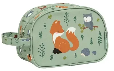 Image de A Little Lovely Company TOFFMI04, Trousse de toilette, Polyester, Menthe, Photo, Fermeture éclair, 205 mm