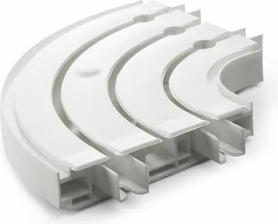Produktbild von SN Deco - Aussenbogen für Vorhangschiene SH 3, Weiss, 3-Lauf