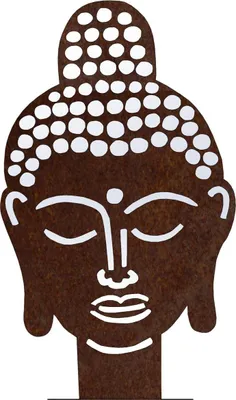 Obrázek produktu pro CORGARDEN Zahradní dekorace Buddha 50 x 30 cm, corten CORGARDEN 1061
