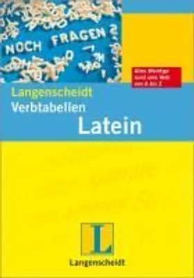 Produktbild von Langenscheidt Verbtabellen Lat ein