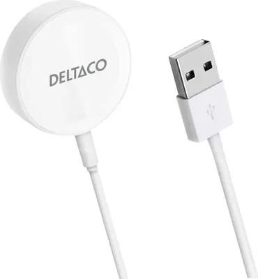 Image de Deltaco Chargeur Apple Watch, USB-A, câble solide de 1 m