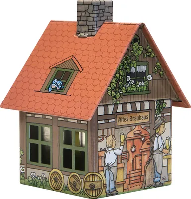 Produktbild von Crottendorfer Räucherhaus aus Metall - Brauhaus - für Räucherkerzen der Größe M - 2183