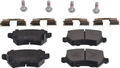Produktbild von FEBI BILSTEIN Bremsbeläge mit Anbaumaterial Hinten Rechts Links für OPEL Astra G