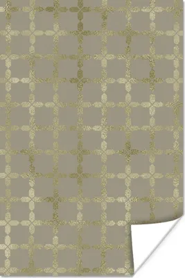 Produktbild von MuchoWow® Poster Muster - Gold - Grau - Luxus 40x60 cm - Plakate für die Wand - Poster Babyzimmer