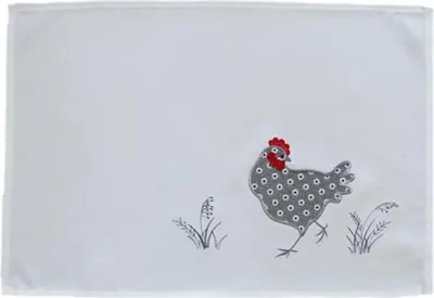 Produktbild von Tischläufer Tischband Stickerei Hahn Ostern  30 x 50 cm
