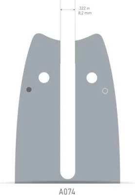 Produktbild von Oregon Micro Lite Führungsschiene 3/8" mini, 1.1 mm, 30 cm / Anschluss: A074