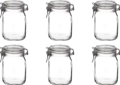 Produktbild von Rocco Bormioli Vorratsglas Fido Einmachglas 1 Liter 6 Stück