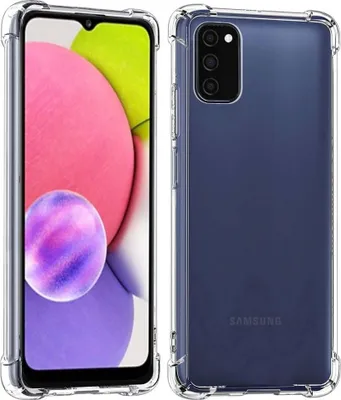 Immagine prodotto di Custodia per cellulare adatta a Samsung Galaxy A03s trasparente - Custodia in silicone TPU antiurto con paraurti - Smartphonica