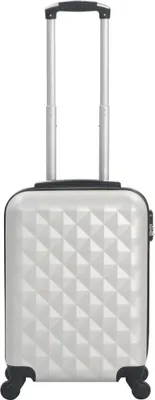 Produktbild von vidaXL Hartschalen-Trolley Helles Silber ABS