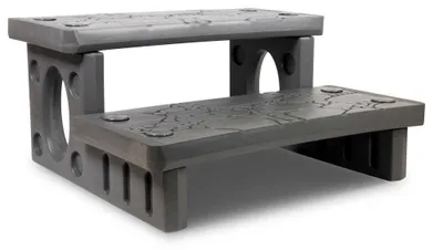 Produktbild von Kunststoff Doppelstufe für Whirlpools, grau