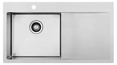 Produktbild von LAVABO KUBUS 900 L soft Edelstahlspüle mit Becken links / Ausschnittmaße: 880 x 480 / Spüle / Lavabo / Designspüle
