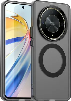 Produktbild von Magnetisch Hülle für Honor X9, Schlank Durchscheinend Matt Stoßfest Handyhülle Schwarz