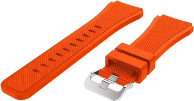 Immagine prodotto di CHPN – Cinturino per orologio da polso, colore arancione – Compatibile con Samsung Gear S3 – Arancione – 46 mm – Cinturino per smartwatch arancione