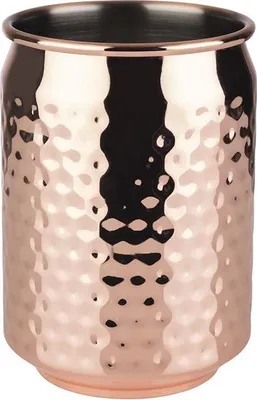 Produktbild von APS 93371 Becher COOL, Edelstahl, gehämmerte Oberfläche, 350 ml, Ø 7,5 cm, Höhe 10,5 cm, Kupfer-Look