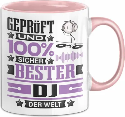 Produktbild von DJ Geschenk Lustiger Spruch für DJ Geschenkidee Bester DJ Der Welt (Rosa)