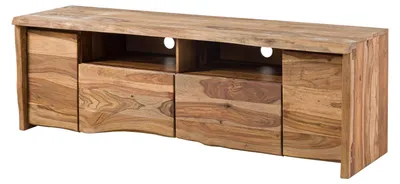 Immagine prodotto di MASSIVMOEBEL24 | PURE SHEESHAM #222 Mobile TV in legno di sheesham - laccato-sabbiato / naturale 178x48x58