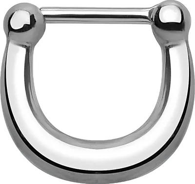 Produktbild von Nasenpiercing Septum Ring Clicker Nasenring Hufeisen Chirurgenstahl  1,2 mm