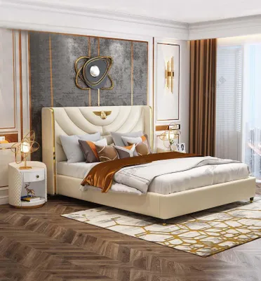 Produktbild von Schlafzimmer Bett Nachttische 3 tlg.