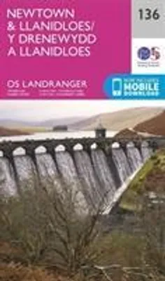 Immagine prodotto di Landranger 136 Newtown Llanidloes – Lingua: Inglese