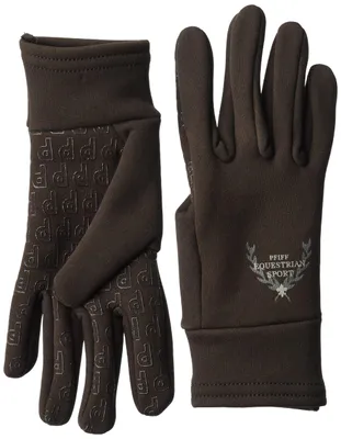 Productafbeelding van PFIFF 101390 Damen Winterhandschoenen voor paardrijden, winterhandschoenen, bruin, maat XL
