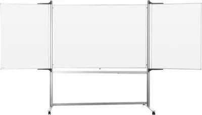 Produktbild von Magnetoplan Design-Klapptafel Ferroscript mobil dreiteilig - 180x120cm - emaillierter Oberfläche - Weiß