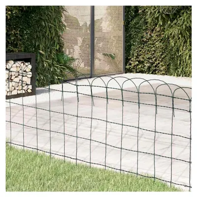 Produktbild von Rasenzaun aus pulverbeschichtetem Eisen, 10 x 0,65 m, dekorativer Gartenzaun für Gemüsegärten
