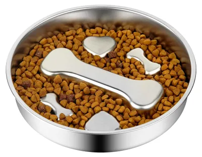 Produktbild von Anti-Schling-Napf für Hunde, 22 cm Edelstahl, Fressnapf für Hunde und Katzen