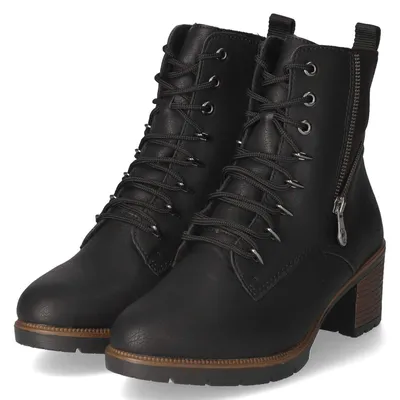 Produktbild von Rieker Damen Schnürstiefeletten Schwarz Synthetik Größe: 37
