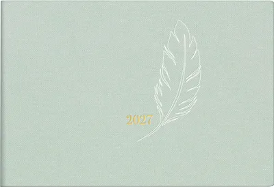Produktbild von rido/idé 7017515027 Taschenkalender Mod. Septimus 2027 "Feather" A6 quer, Textil