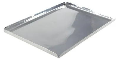Produktbild von Rechteckiges Tablett mit gehämmerter Oberfläche und Spiegeleffekt, 30,5 × 21 × 1,25 cm