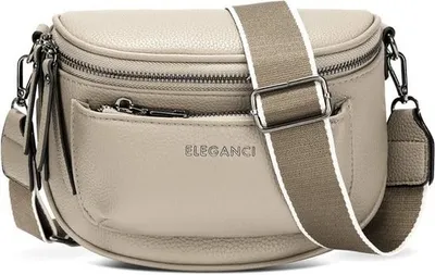 Produktbild von Damen-Handtasche mit Telefonfach aus beigem Kunstleder