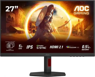 Image de Écran PC Gamer AOC, 27 pouces, 4K UHD/FHD, 160Hz/320Hz, Fast IPS, 0.05ms, G-SYNC Compatible