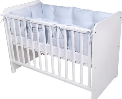 Produktbild von Lorelli Babybett-Nestchen 4-teilig rundum, Babybett 120 x 60 cm, 100% Baumwolle blau